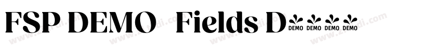 FSP DEMO   Fields D字体转换